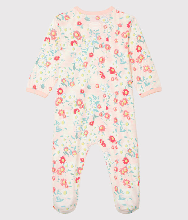 Dors bien b&eacute;b&eacute; fille en c&ocirc;te blanc/multicouleur