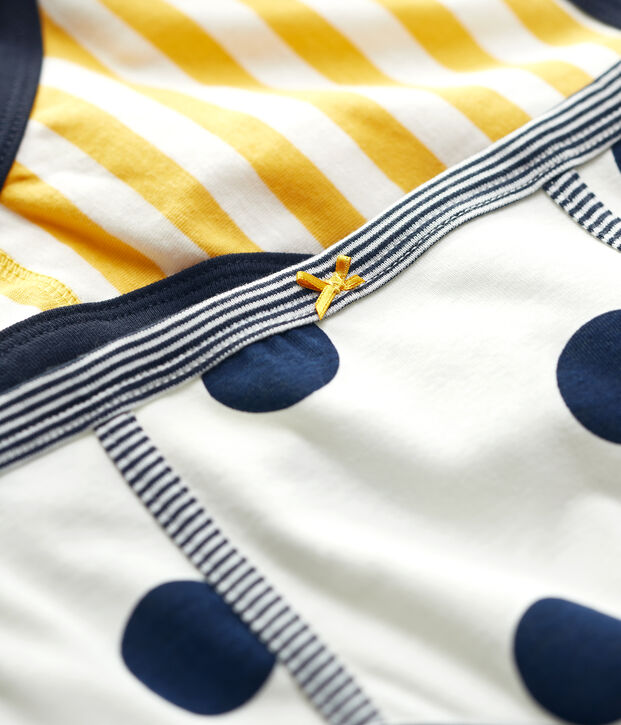 Lot 2 culottes taille haute en coton Femme multicouleur