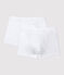 Lot de 2 boxers blancs petit garçon variante 1