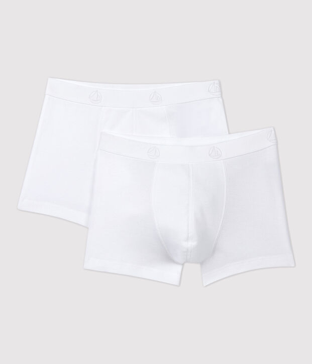 Lot de 2 boxers blancs petit gar&ccedil;on multicouleur