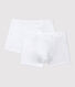 Lot de 2 boxers blancs petit garçon