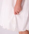 Robe enfant en coton manches courtes unie blanc