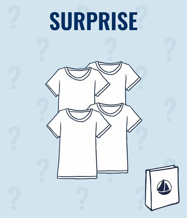 Lot surprise de 4 Tee-shirts manches courtes gar&ccedil;on multicouleur