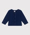 Cardigan bébé en coton uni bleu MEDIEVAL