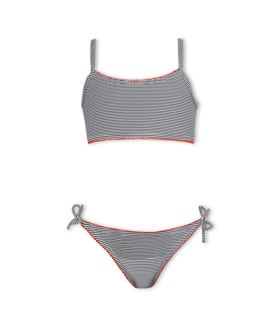 Maillot De Bain 2 Pieces Fille Abysse Lait Petit Bateau