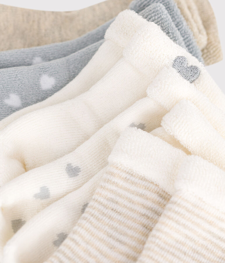 Lot de chaussettes naissance en coton uni variante 1