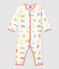 Dors-bien bébé Paris sans pieds en coton blanc MARSHMALLOW/blanc MULTICO