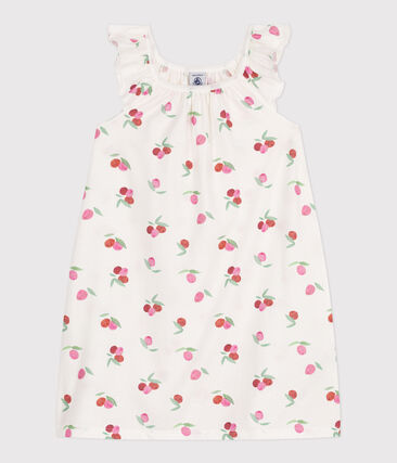 Chemise de nuit enfant en coton imprimé fruits