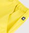 Short enfant en coton uni jaune