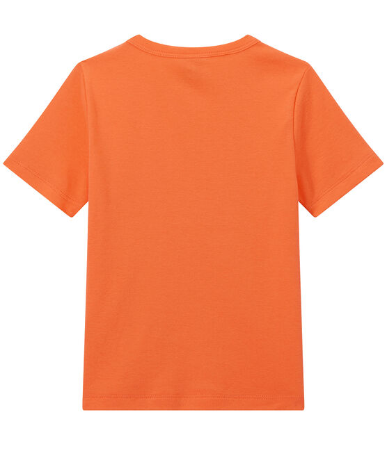 T-shirt garçon à poche poitrine orange ORIENT