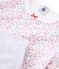 Chemise de nuit petite fille en velours avec legging blanc MARSHMALLOW/blanc MULTICO