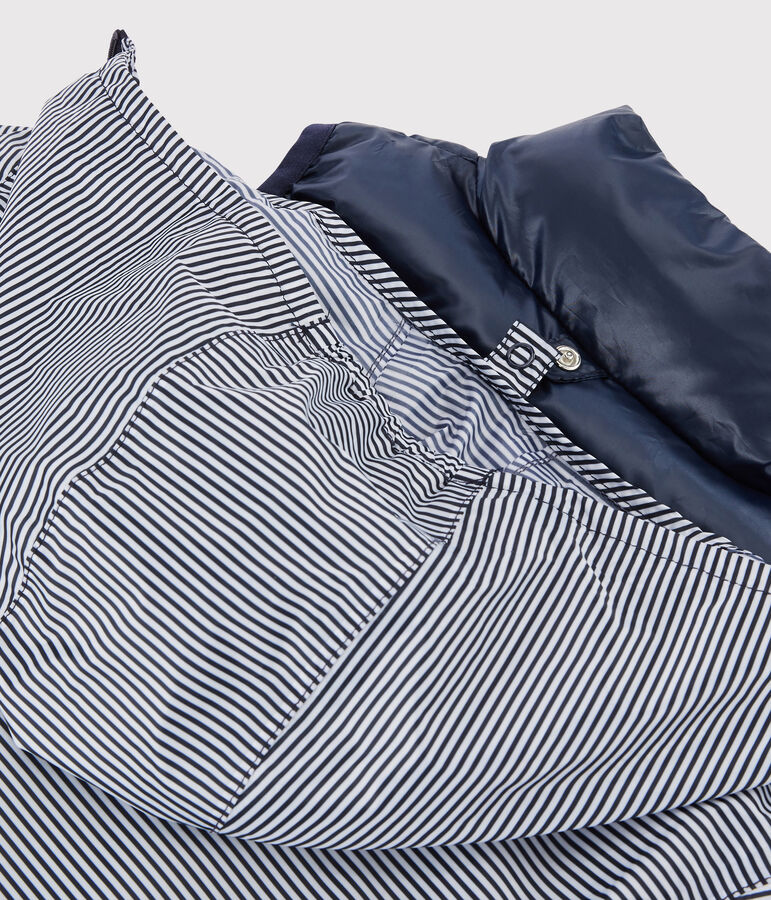 Coupe-vent 3 en 1 recycl&eacute; enfant bleu SMOKING