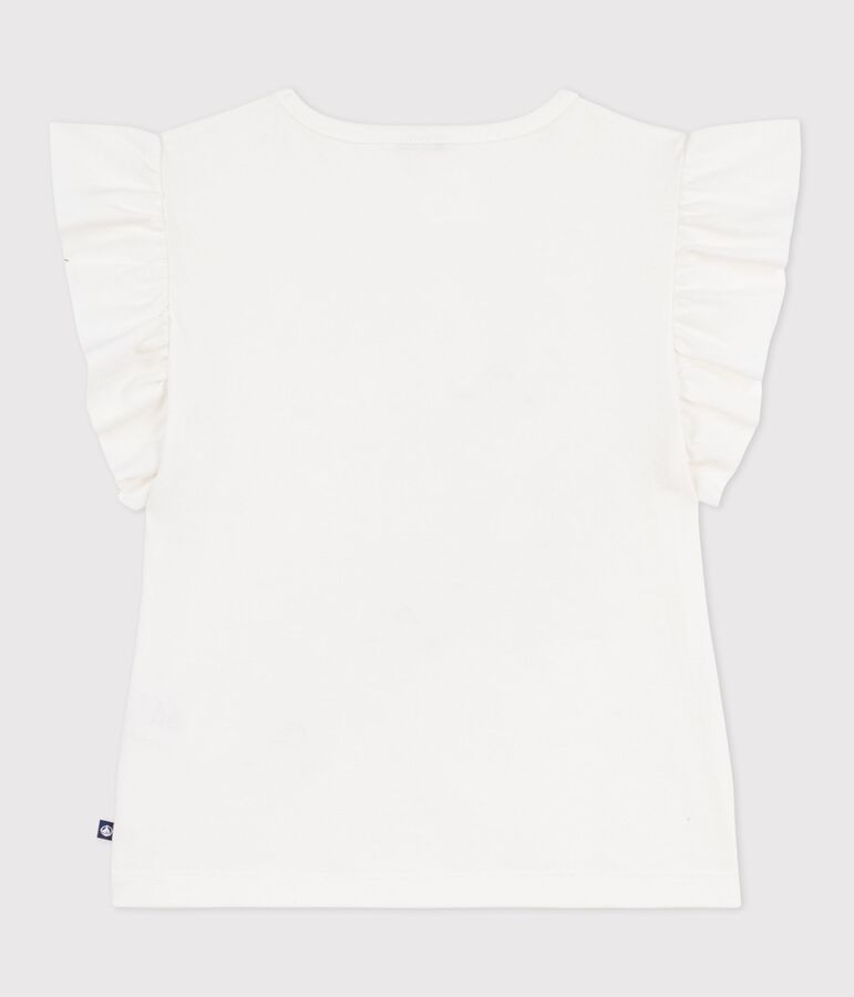 Tee-shirt enfant manches courtes en coton blanc