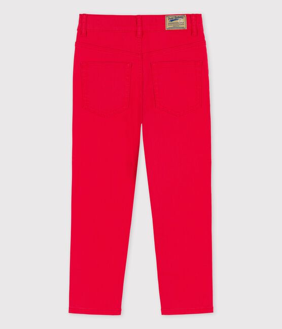 Pantalon en denim enfant fille / garçon rouge PEPS