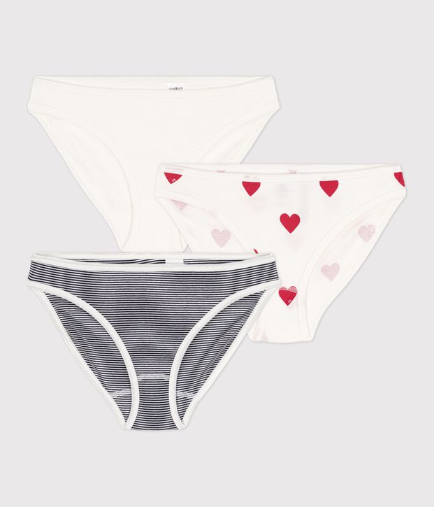 Lot 3 culottes en coton Femme multicouleur