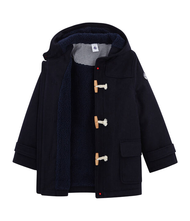 Duffle coat enfant gar&ccedil;on bleu marine