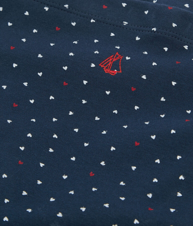 Legging enfant fille bleu HADDOCK/blanc MULTICO