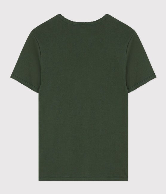 Tee-shirt L'ICONIQUE cocotte en coton Femme vert AVORIAZ