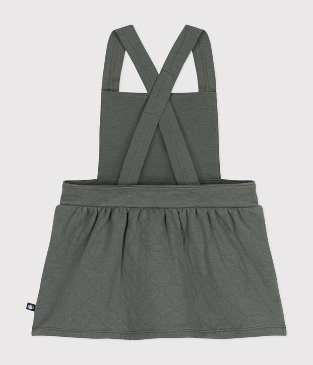 Robe sans manche en tubique matelass&eacute; b&eacute;b&eacute; kaki