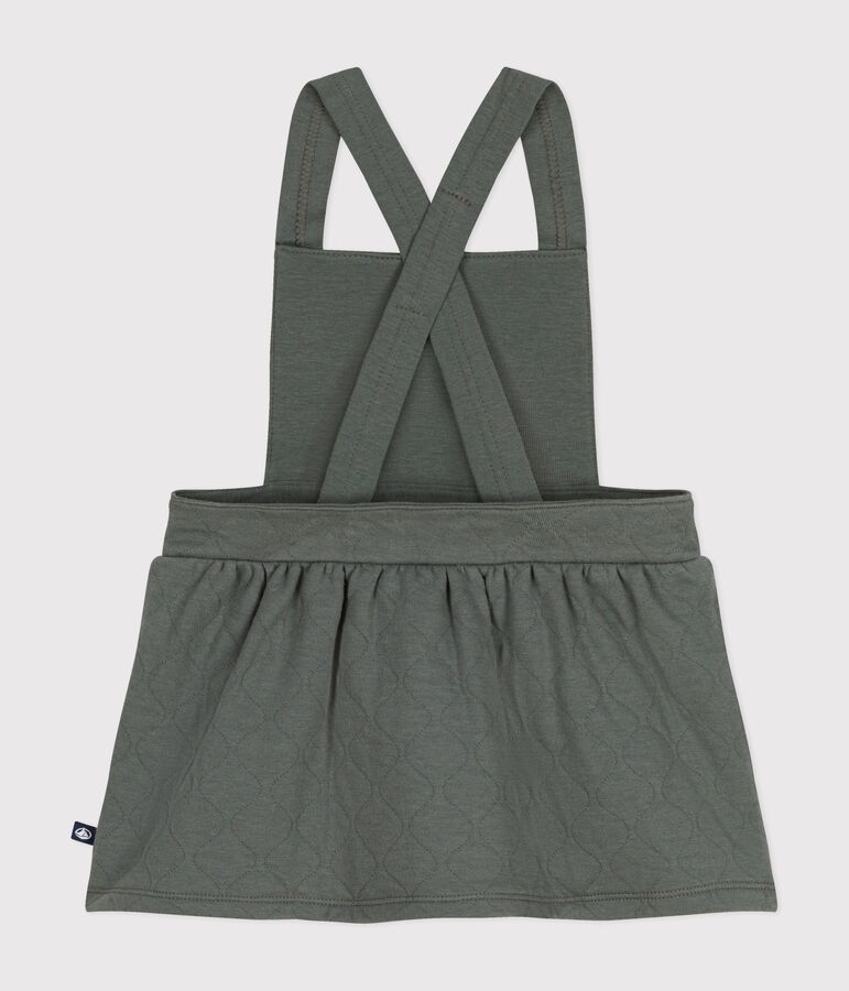 Robe sans manche en tubique matelass&eacute; b&eacute;b&eacute; vert THUYA