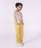 Cardigan enfant en coton &agrave; fleurs blanc/multicouleur