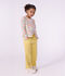 Cardigan enfant en coton &agrave; fleurs blanc/multicouleur