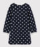 Robe manches longues enfant fille bleu SMOKING/blanc MARSHMALLOW