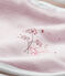 Bavoir bébé fille doublé rose VIENNE/blanc ECUME