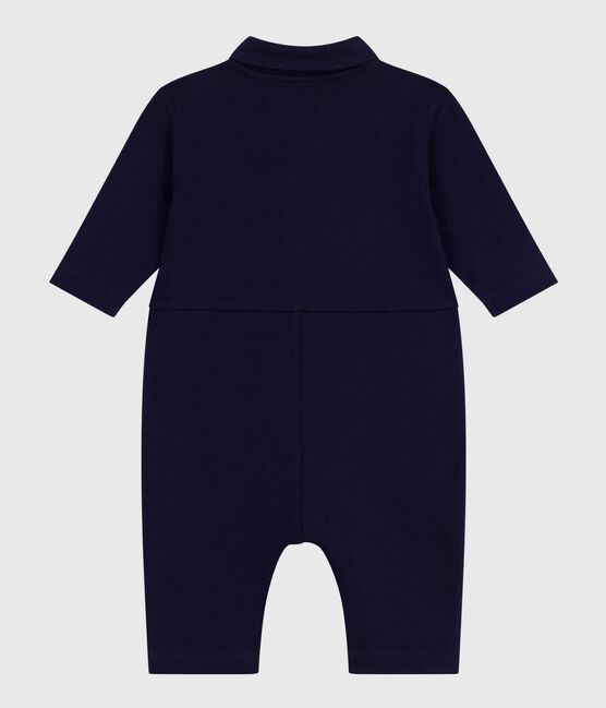 Combinaison longue bébé en coton uni, style pompiste SOIR