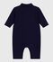 Combinaison longue bébé en coton uni, style pompiste SOIR