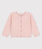 Cardigan en coton enfant fille rose SALINE