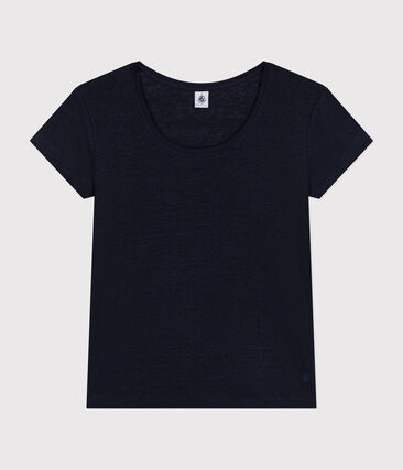 Tee-shirt Le Droit col rond en lin femme