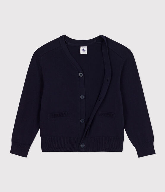 Cardigan en coton enfant garçon bleu SMOKING