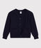Cardigan en coton enfant garçon bleu SMOKING