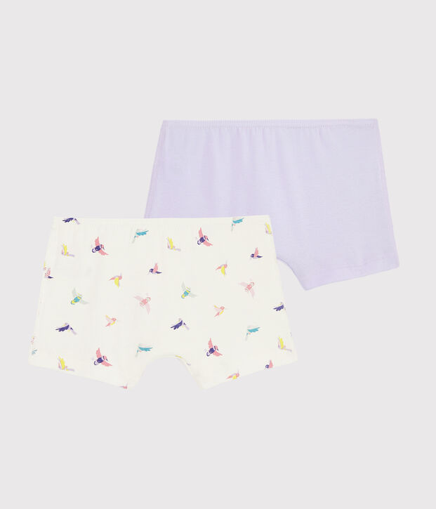 Lot de 2 shorties petite fille multicouleur