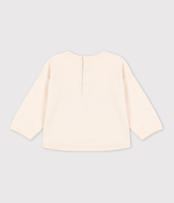 Sweatshirt bébé en coton écru AVALANCHE