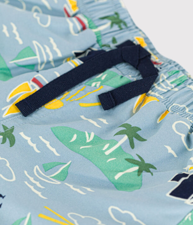 Short de bain b&eacute;b&eacute; en mati&egrave;re recycl&eacute;e bleu/multicouleur