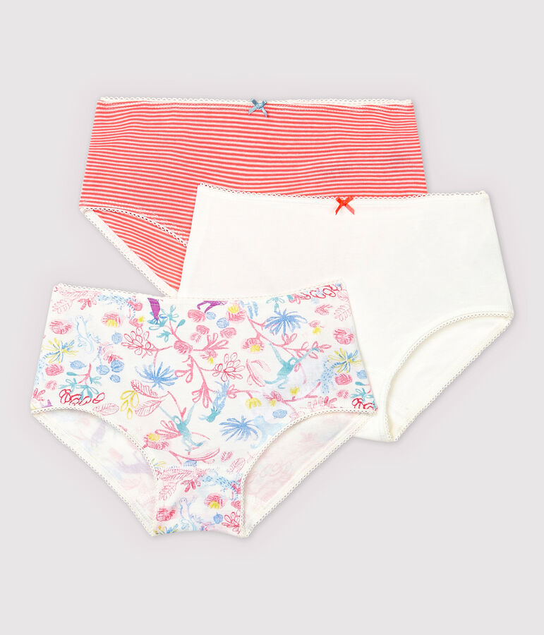 Lot de 3 shorties jungle petite fille multicouleur
