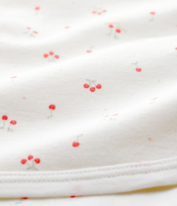 Drap de maternit&eacute; b&eacute;b&eacute; en coton biologique blanc/multicouleur