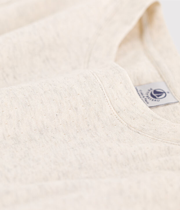 T-shirt LE BOXY en coton Femme beige chin&eacute;