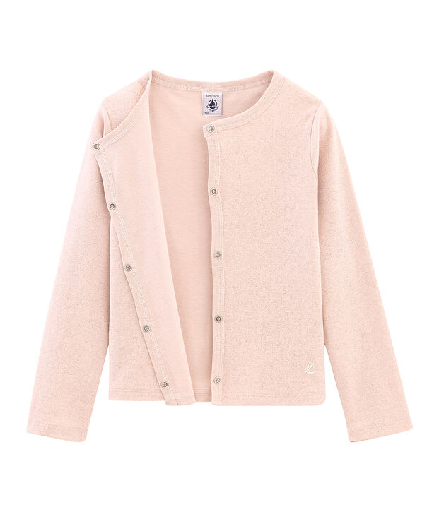 Cardigan enfant fille rose/rose