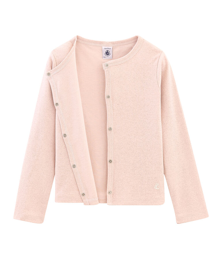 Cardigan enfant fille rose/rose