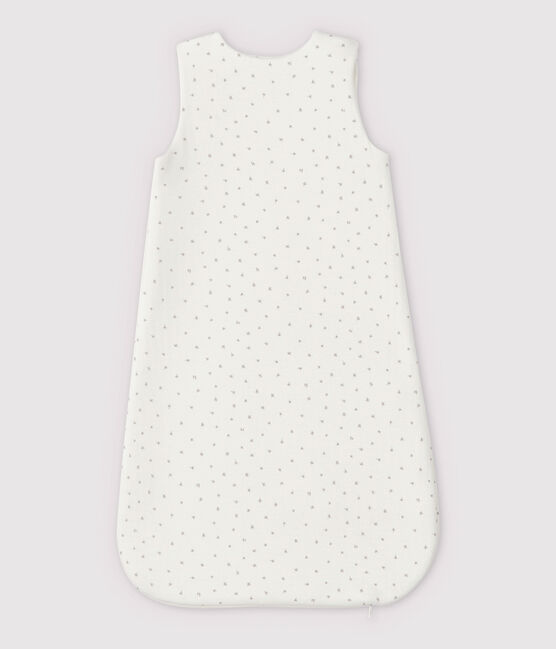 Gigoteuse blanche bébé en tubique en coton biologique blanc MARSHMALLOW/blanc MULTICO
