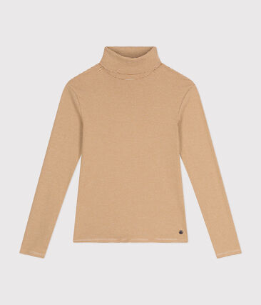 Tee-shirt col roulé L'ICONIQUE en coton Femme