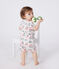 Lot de 2 combinaisons courtes bébé en coton fleuri variante 1