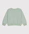 Sweatshirt en molleton enfant fille vert HERBIER