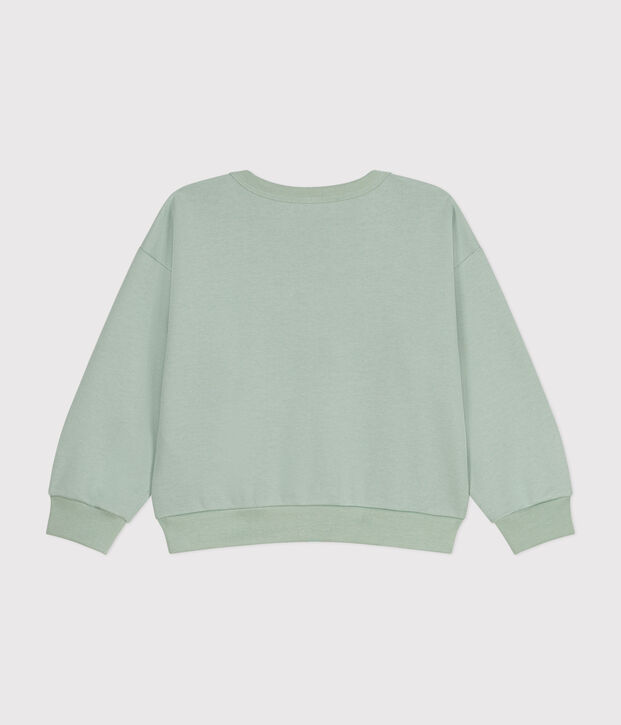 Sweatshirt en molleton enfant fille vert