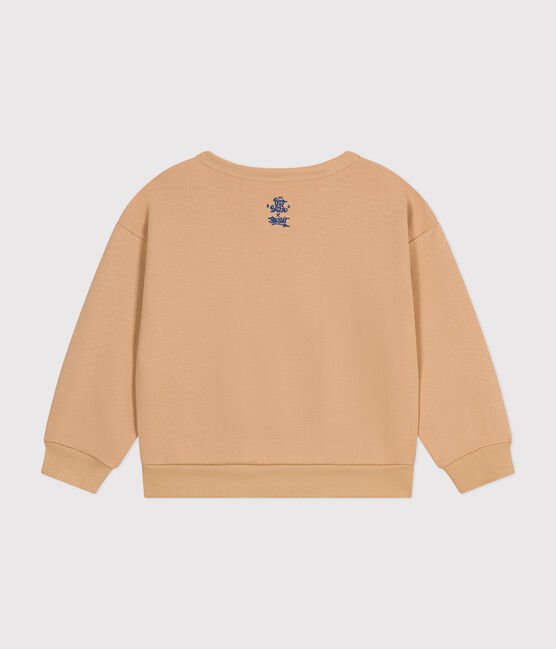 Sweatshirt en molleton enfant fille / garçon beige TOURONE
