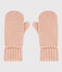 Moufles en tricot doublé en polaire enfant garçon-fille