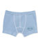 Boxer garçon rayé milleraies bleu ALASKA/blanc ECUME